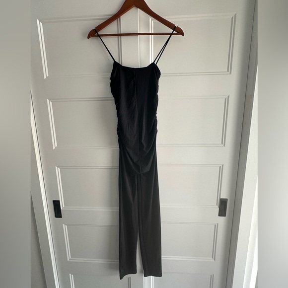 ZARA LONG POLYAMIDE RUCHED JUMPSUIT - Picture 2 of 5